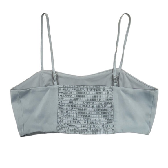 HOUSE OF HARLOW 1960 Bandeau Crop Top Satiny Effect Soft Stretchy NWT Medium - Picture 3 of 5